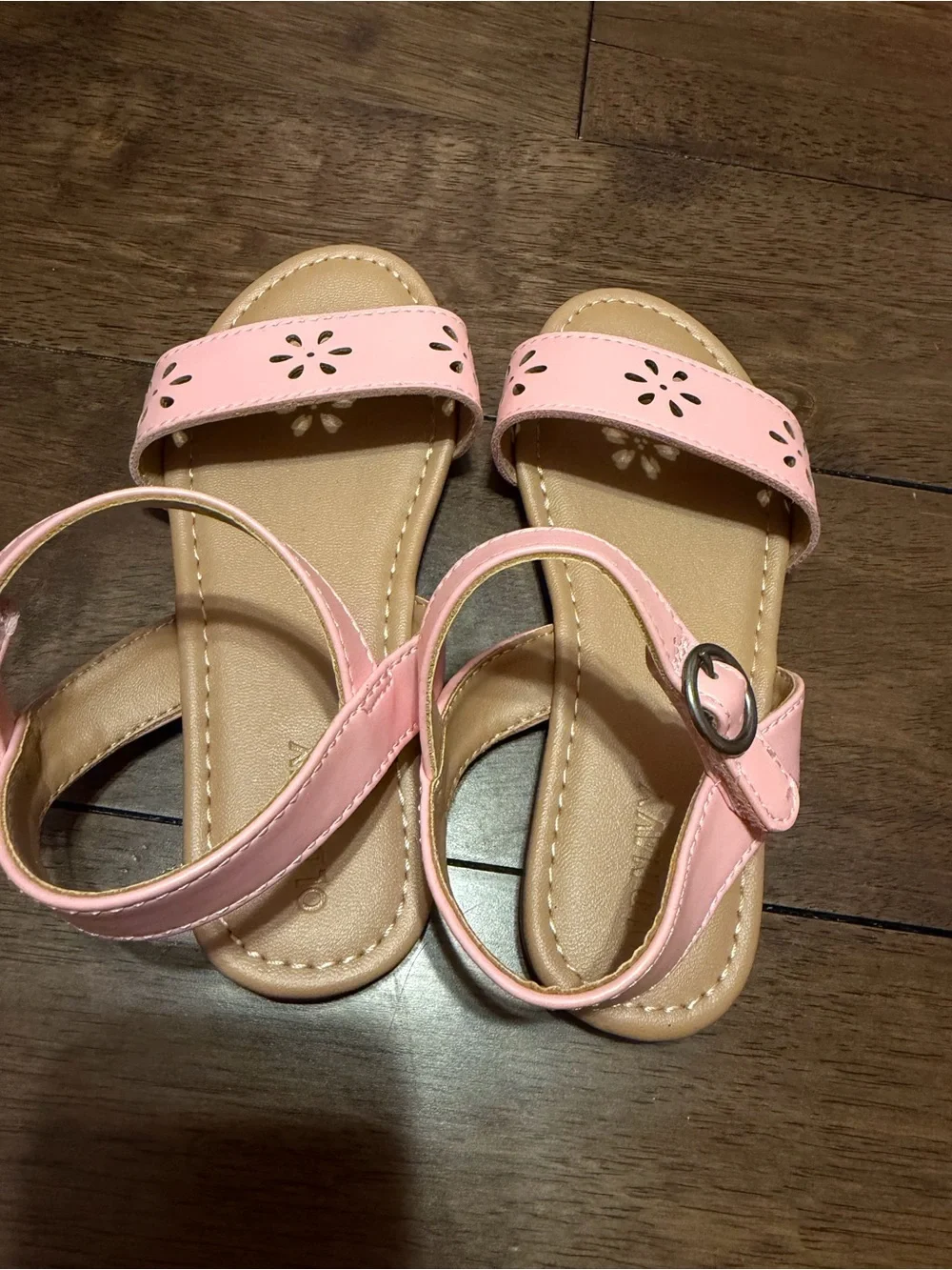 Girls' Pink Ankle-Strap Sandals